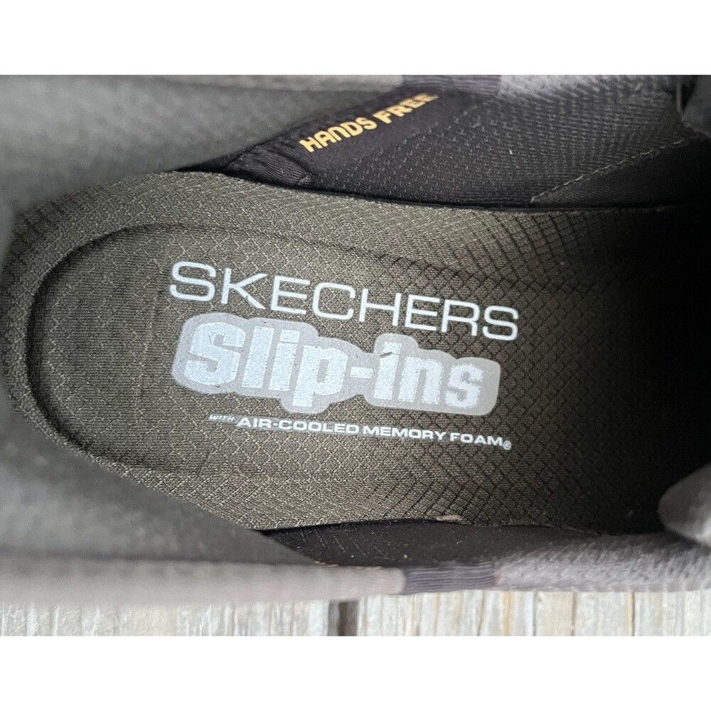New! Skechers Slip-ins Men’s 11.5 Go Walk Flex Hands Up Shoes Brown 216496 - Picture 11 of 12